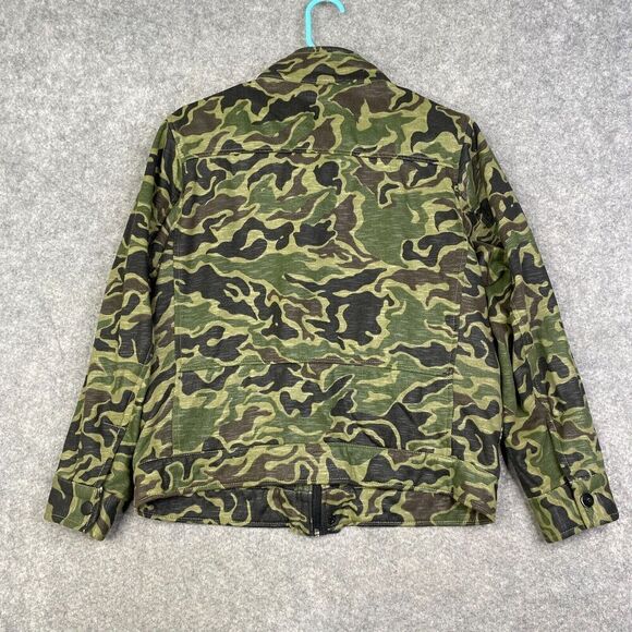Kane & Unke Camo Bomber Jacket Size Small Boxy Crop Fit Utility Military - Picture 8 of 8